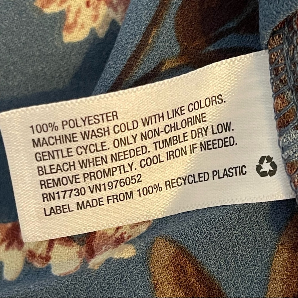 Xhilaration Womens Dk.Teal Floral Print Button Front- SZ S - Sleeveless Jumpsuit - Picture 10 of 11